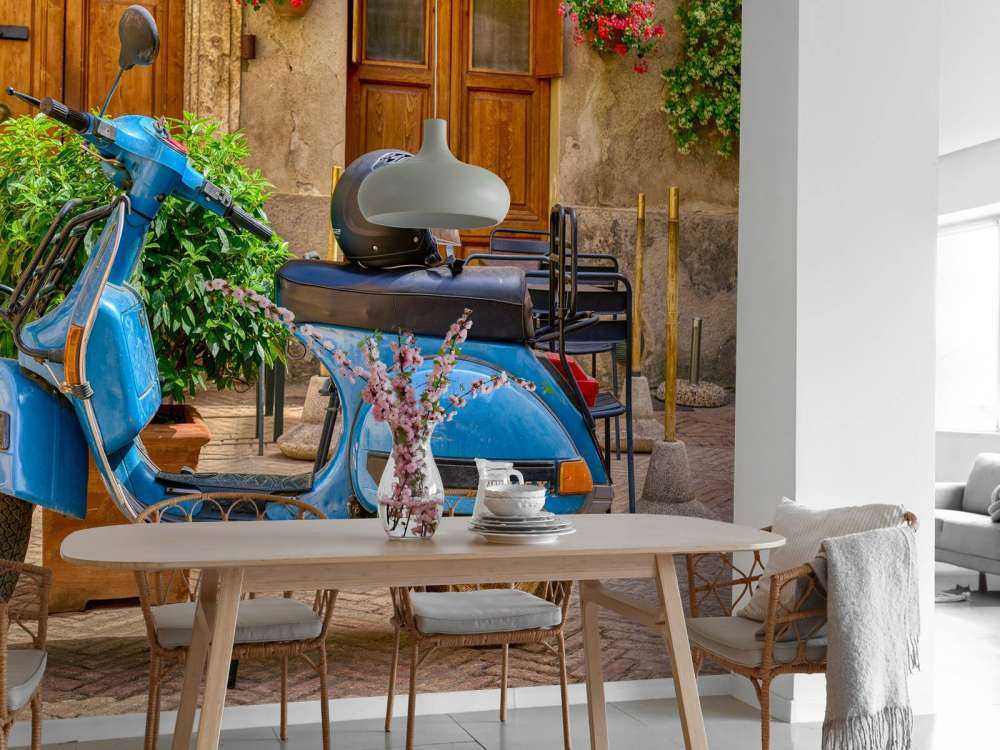 Scooter azul