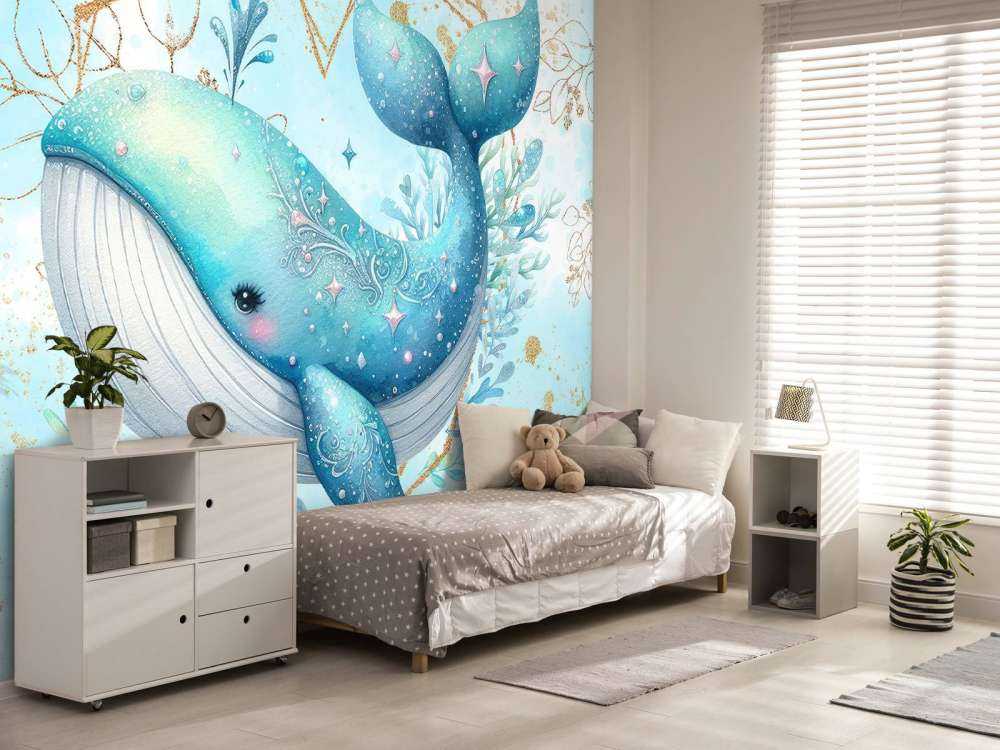 Ballena mágica en sueños oceánicos
