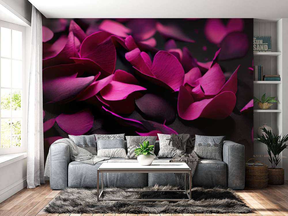 Hortensias rosa oscuro