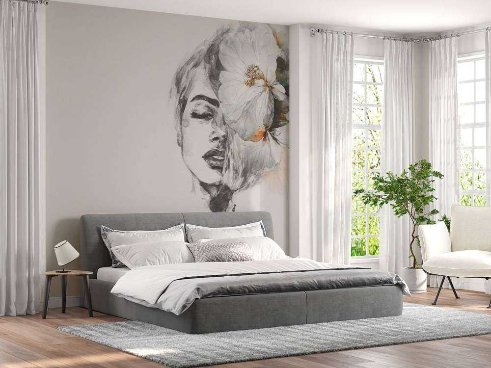 Mujer con flores