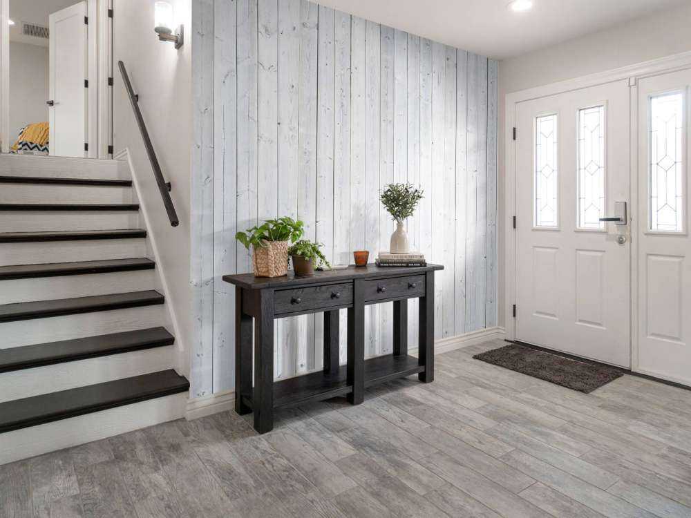 Madera vertical encalada