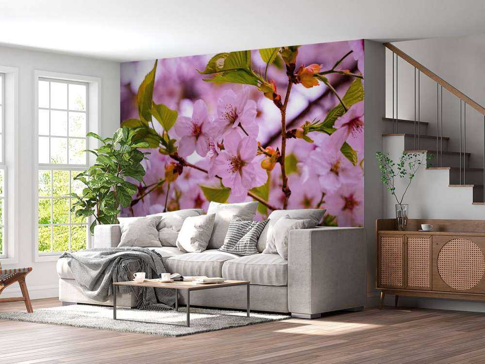 Flores rosas con pétalos