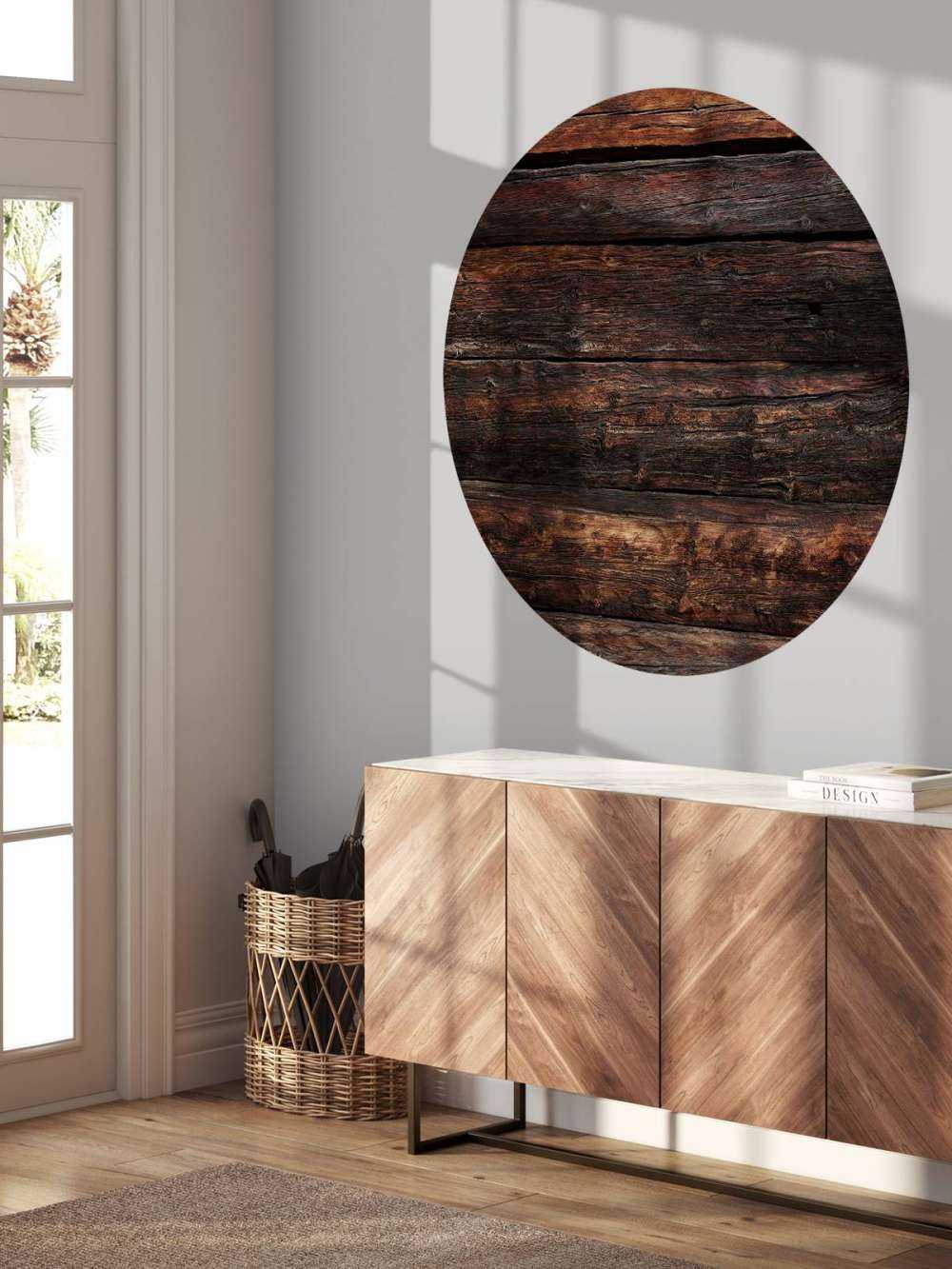 Madera vieja quemada