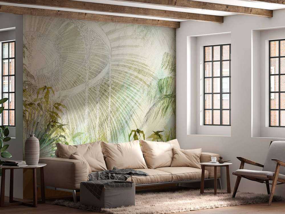 Invernadero con plantas tropicales