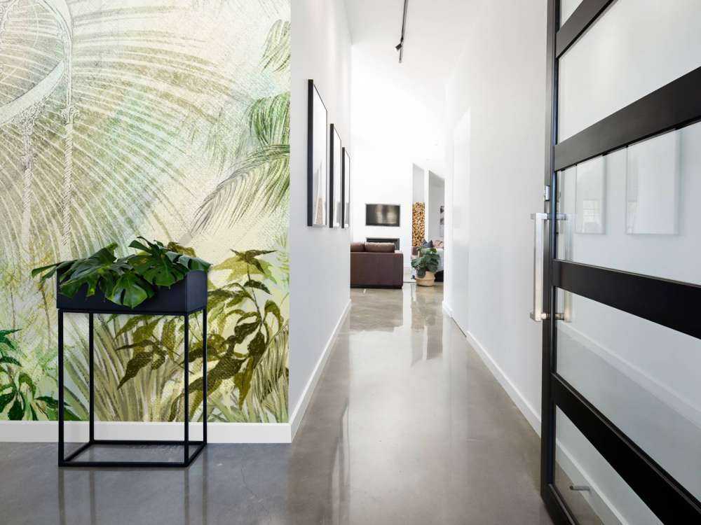Invernadero con plantas tropicales