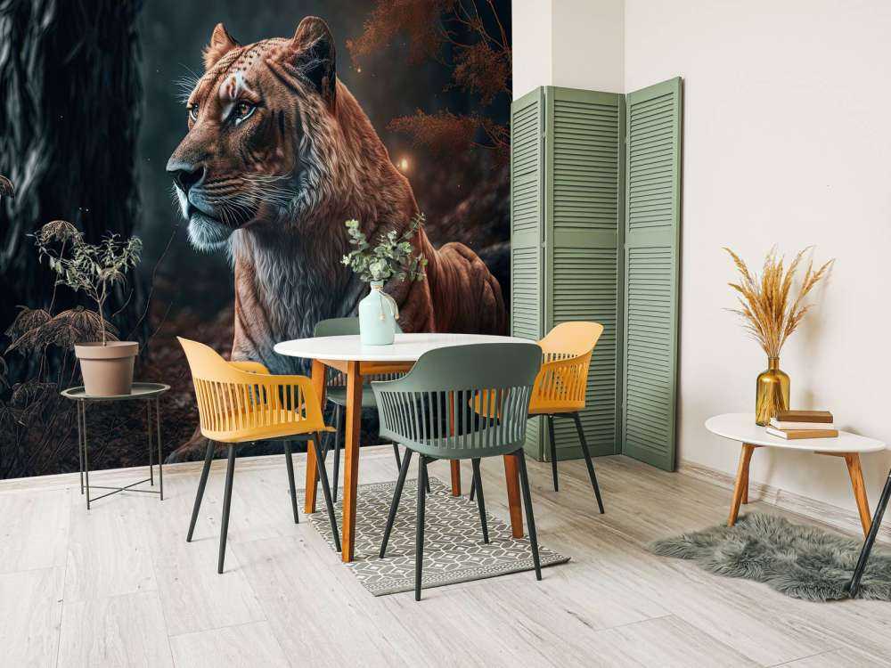 Ilustración de un león