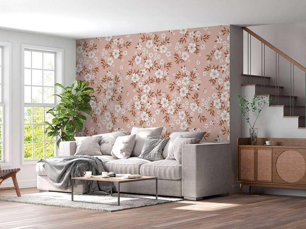 Flores con hojas
