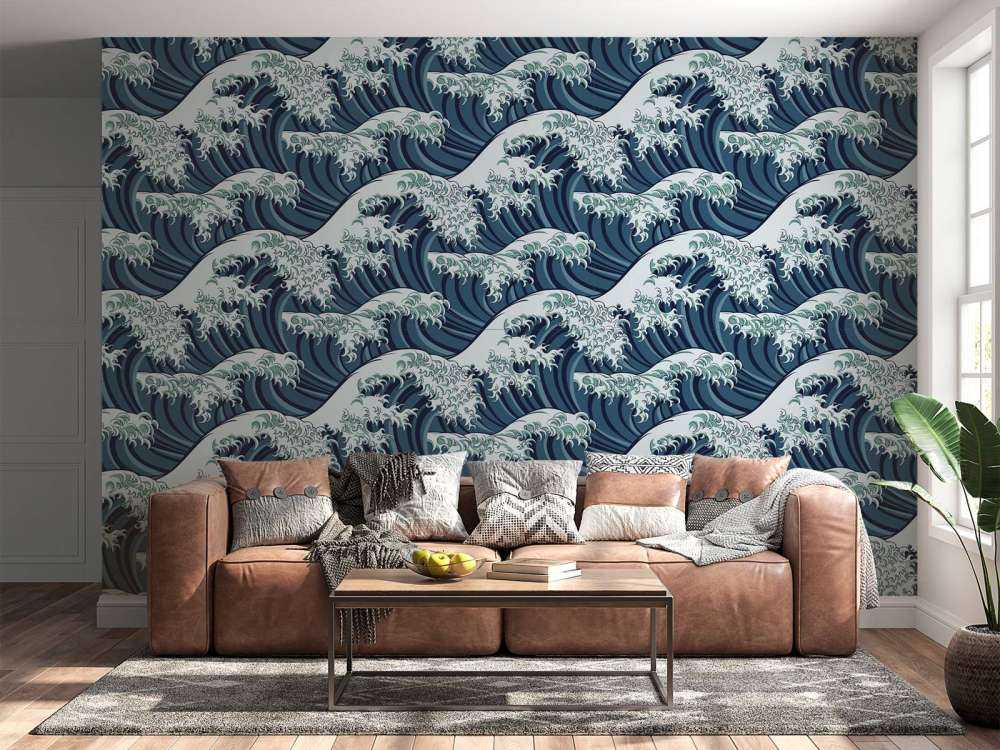 Ondas azules salvajes