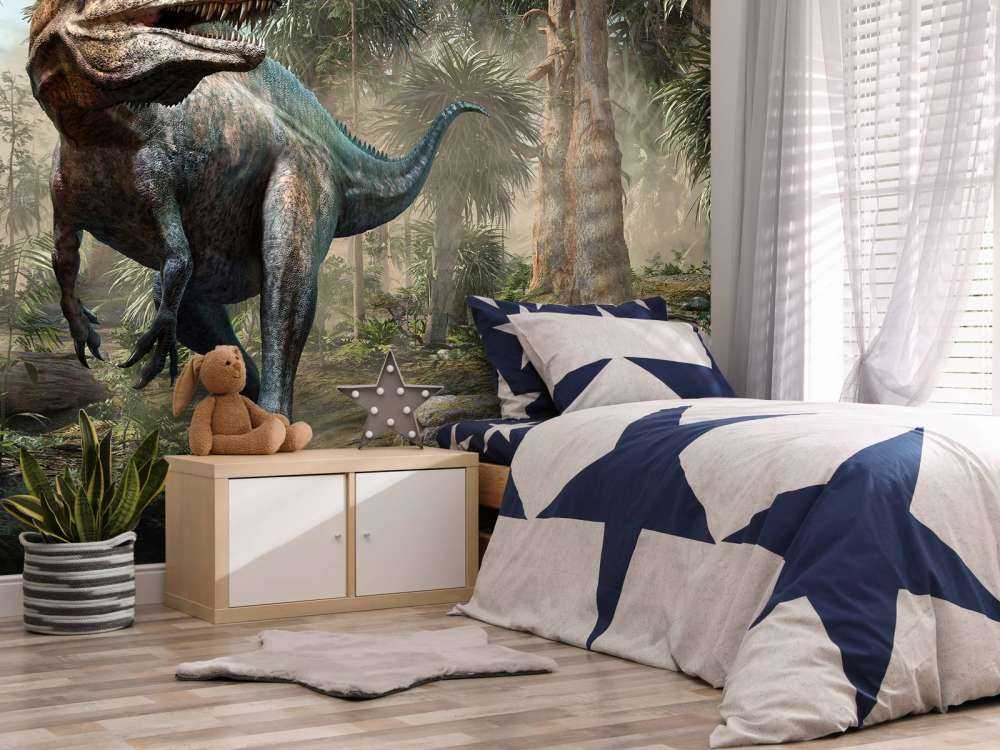 Acrocanthosaurus en el bosque