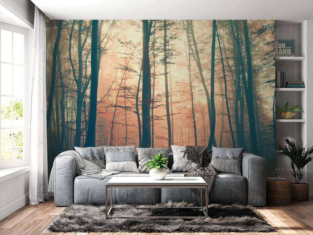 Bosque de colores vintage