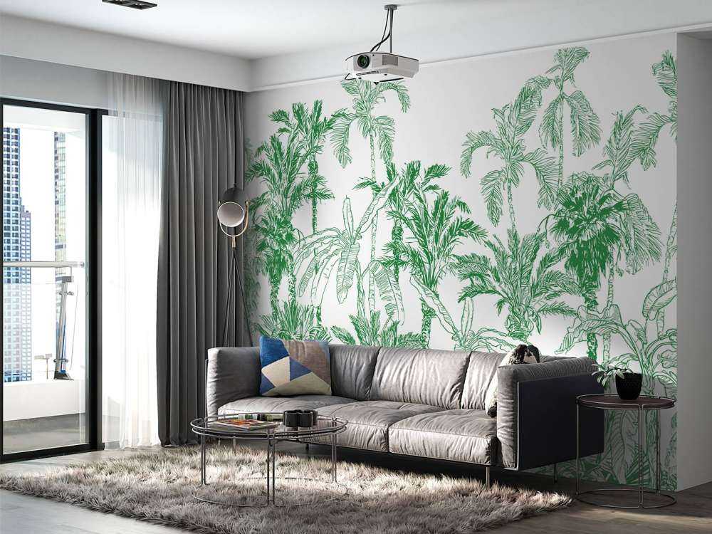 Ilustración de la selva verde