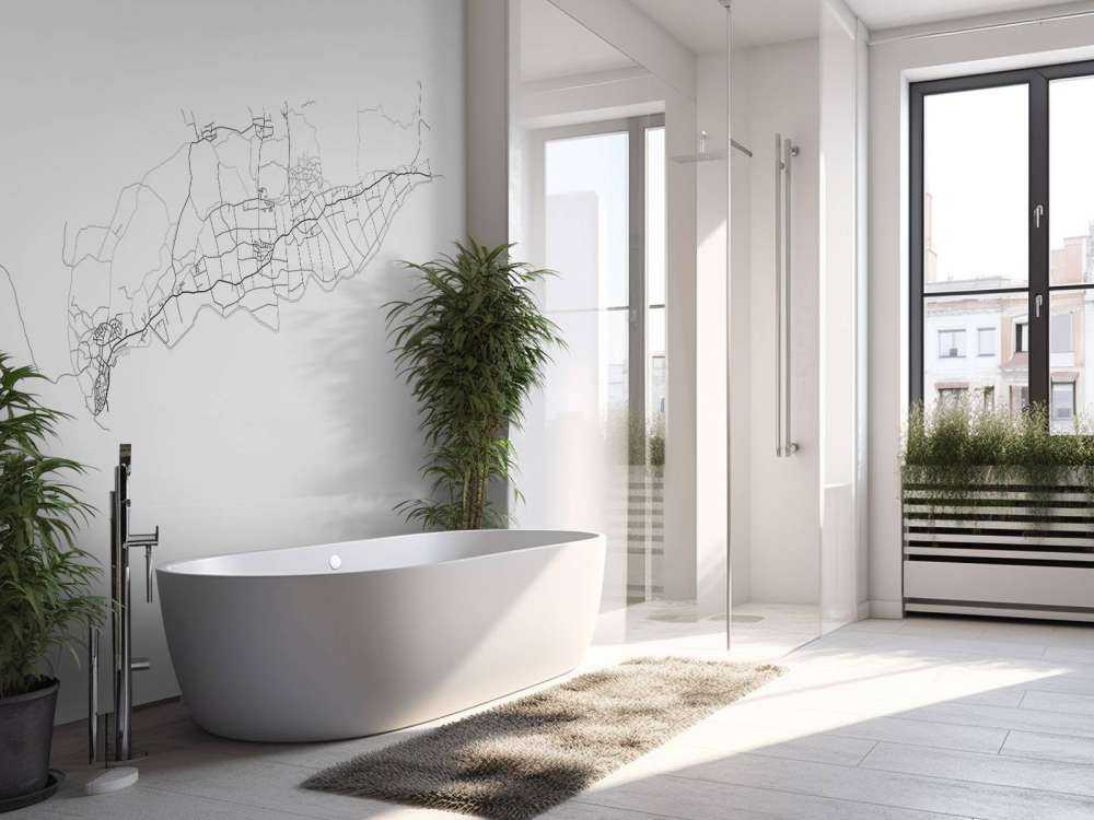 Mapa de Terschelling, blanco