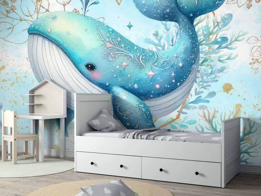 Ballena mágica en sueños oceánicos