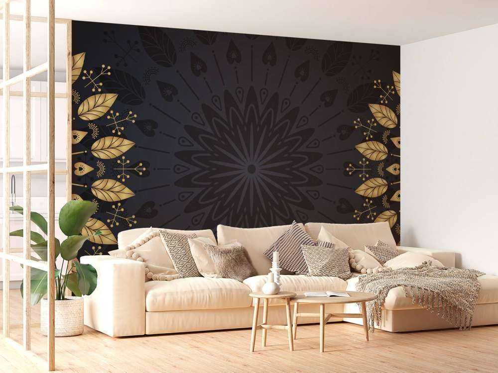 Hojas en mandalas
