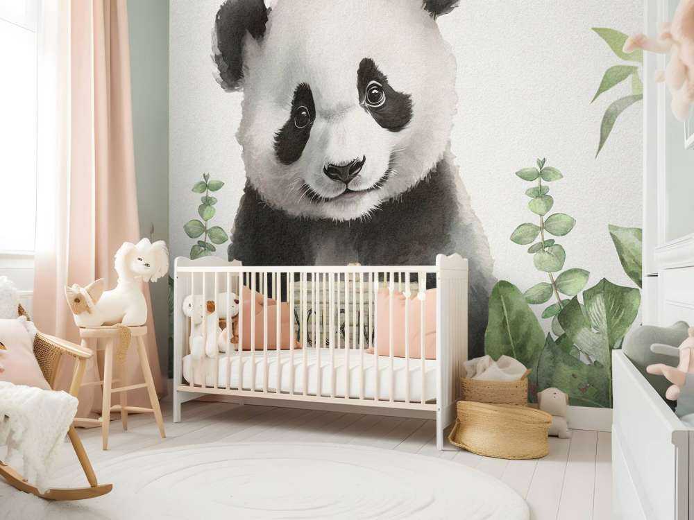 Panda bebé en la selva