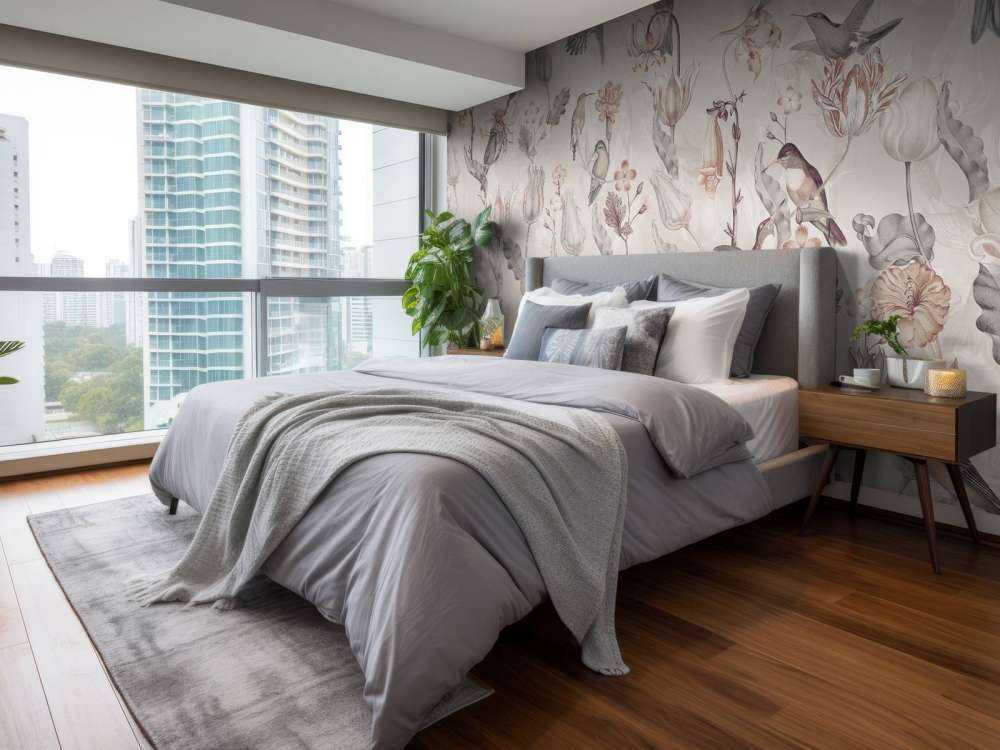 Sinfonía de Colibríes de Primavera - Flor Sepia Vintage