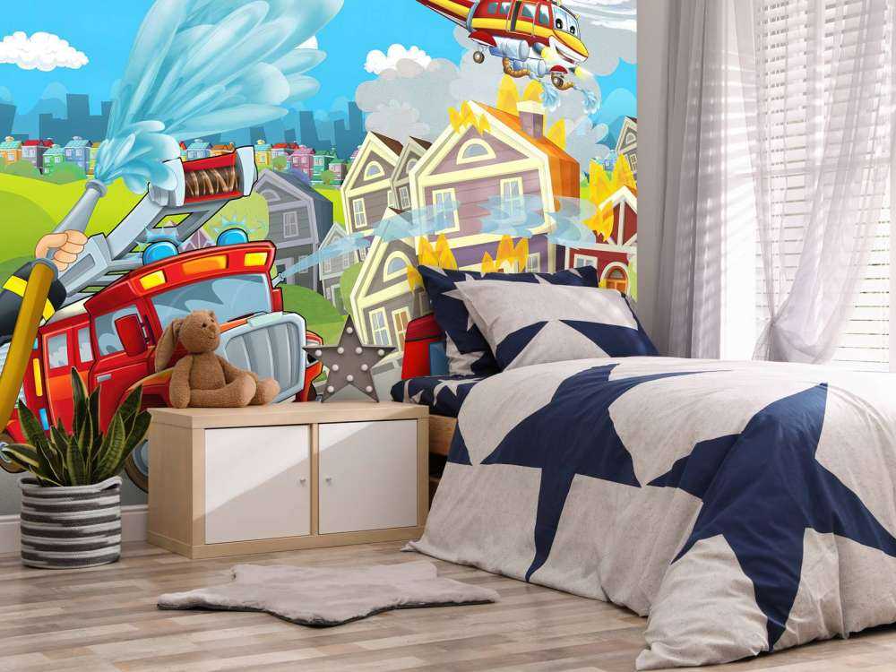 Sala infantil de bomberos