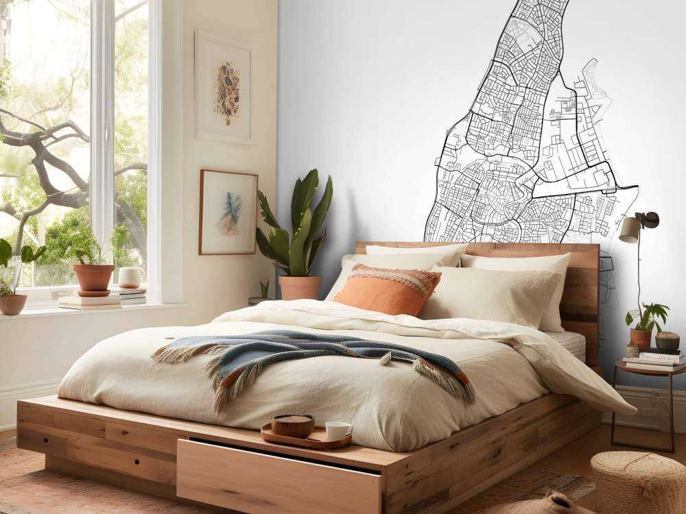 Mapa de Haarlem, blanco