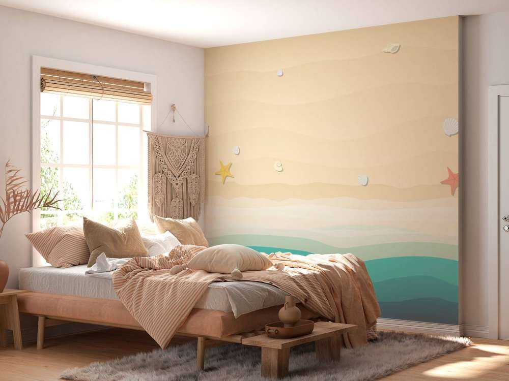 Dibujo de una playa