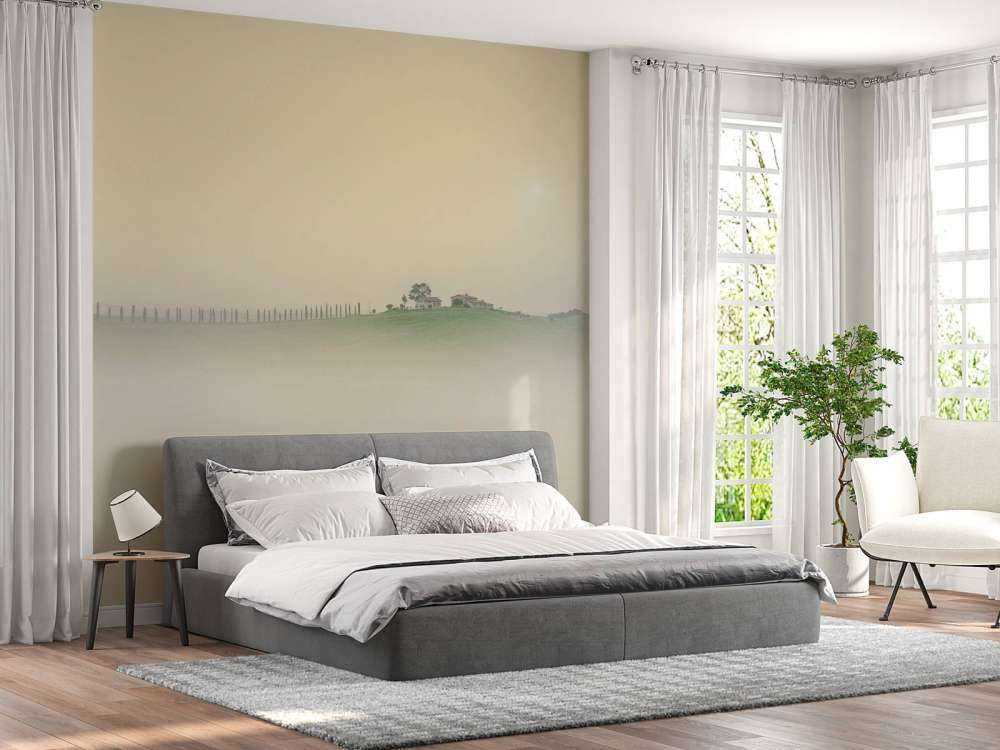 Paisaje italiano brumoso
