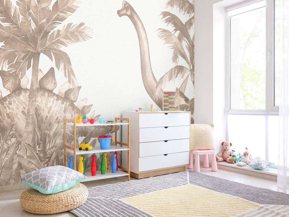 Dinosaurios en color topo