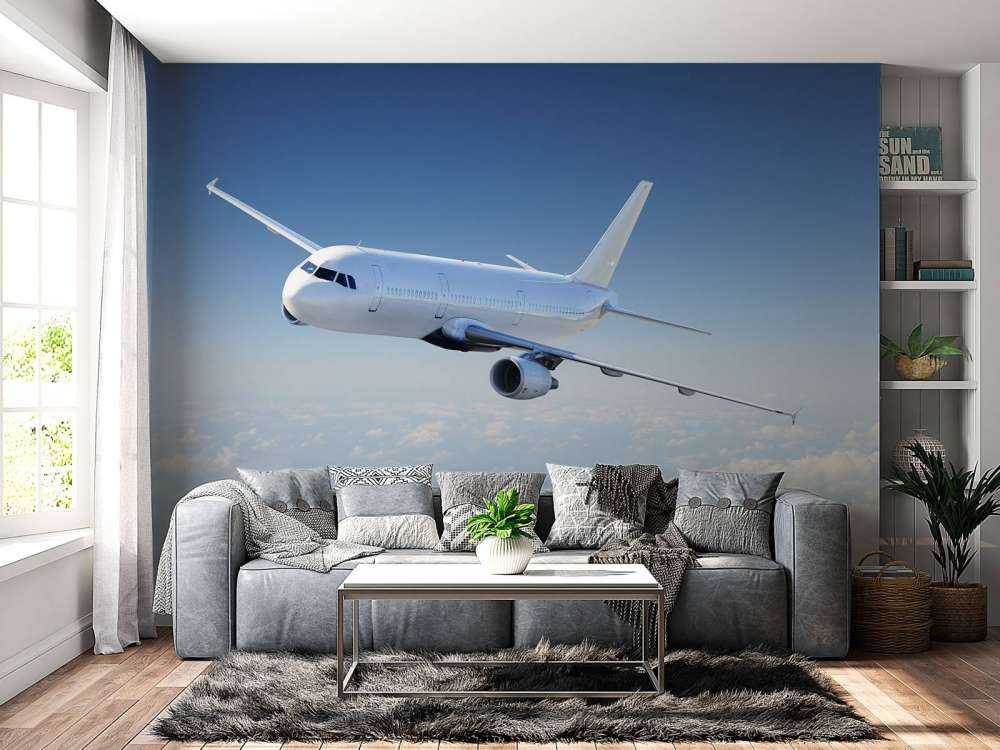 Avión sobre las nubes