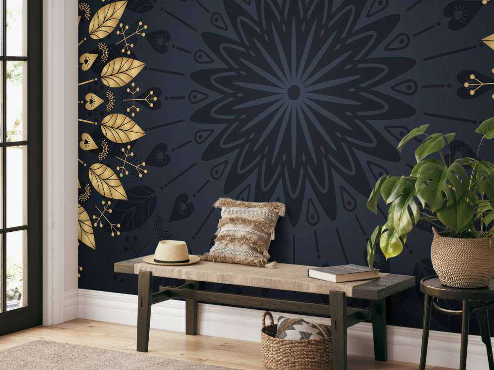 Hojas en mandalas