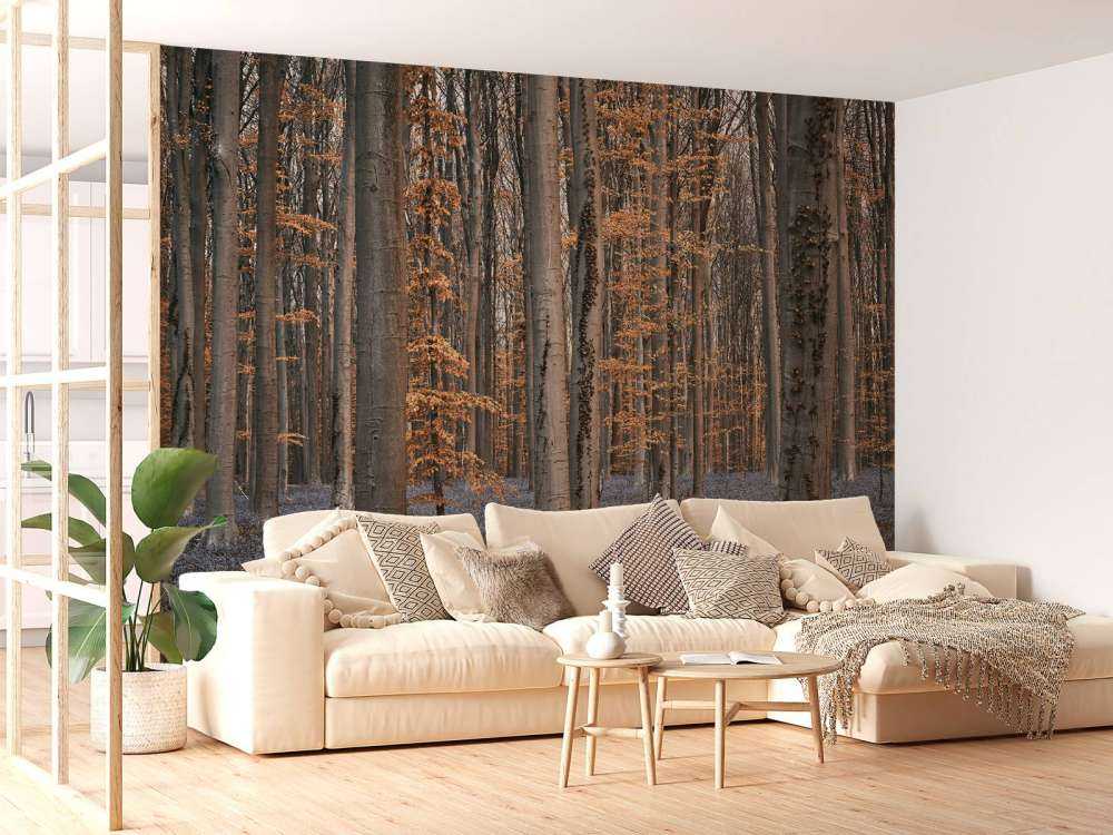 Bosque con tonos pastel