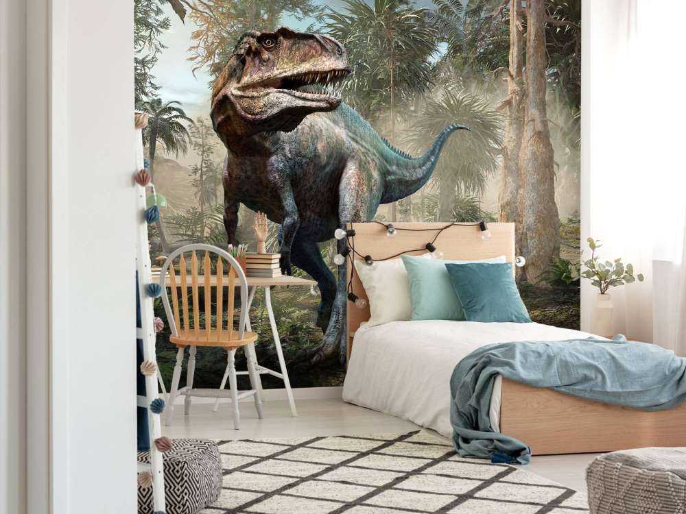 Acrocanthosaurus en el bosque