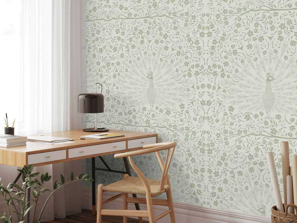 Clásico y Elegante Diseño Esplendor de Pavo Real - verde