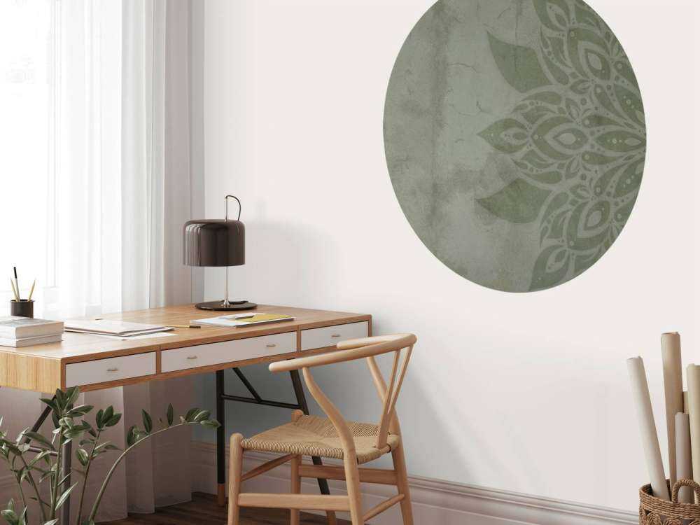Mandala rústico verde