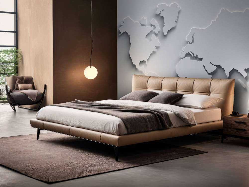 Mapa del mundo 3D en blanco