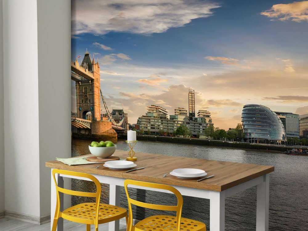 El horizonte de Londres con el Tower Bridge