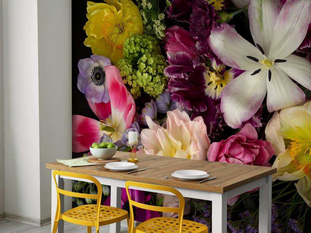 Flores de colores