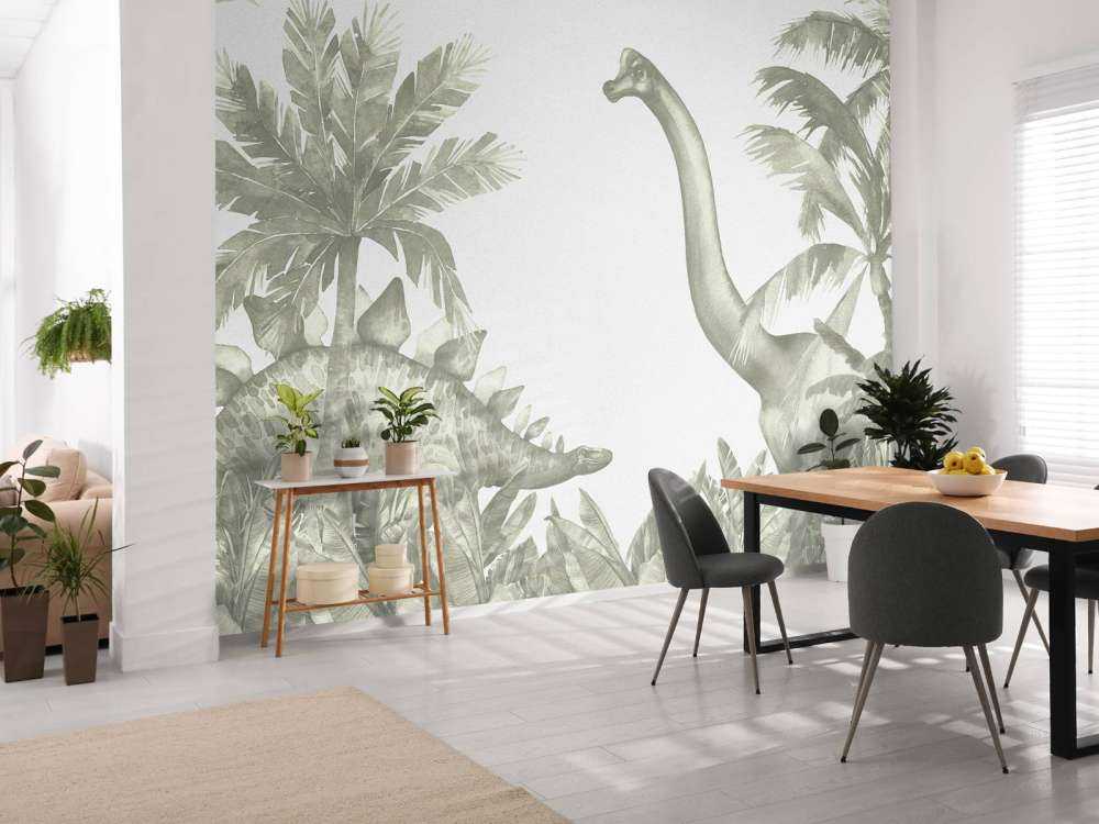 Dinosaurios en verde