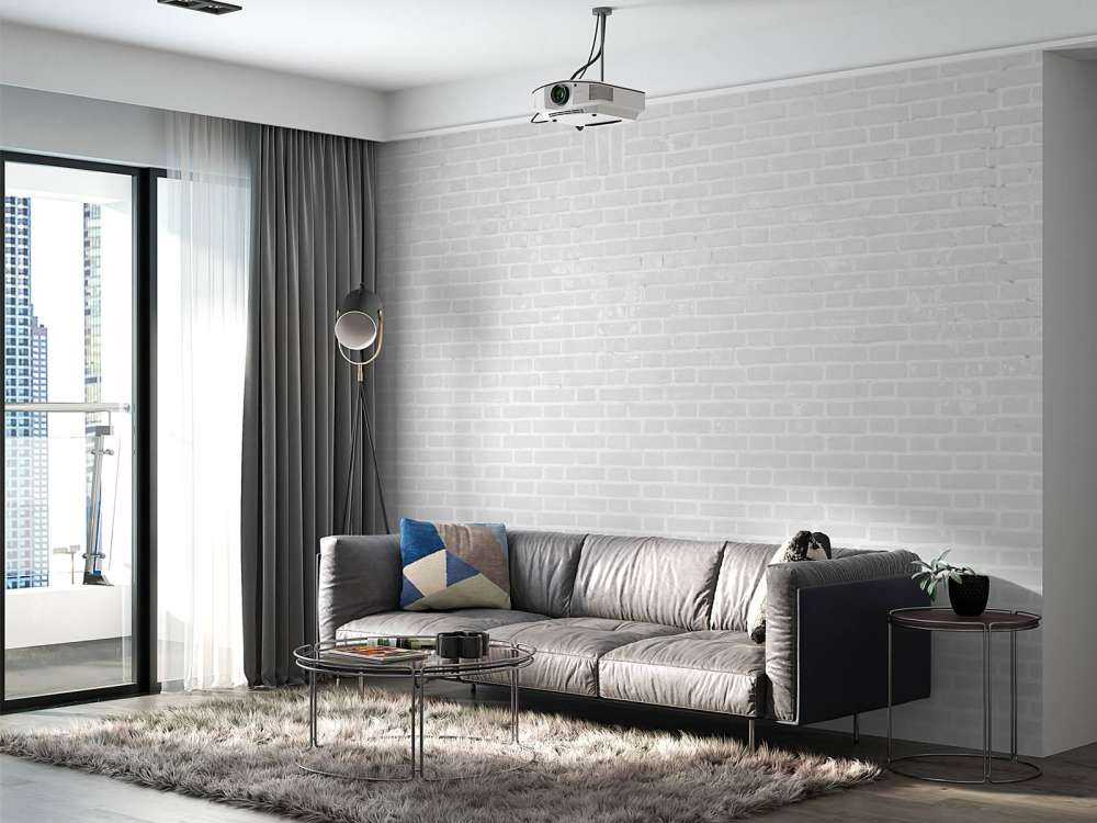 Pared de ladrillos blancos
