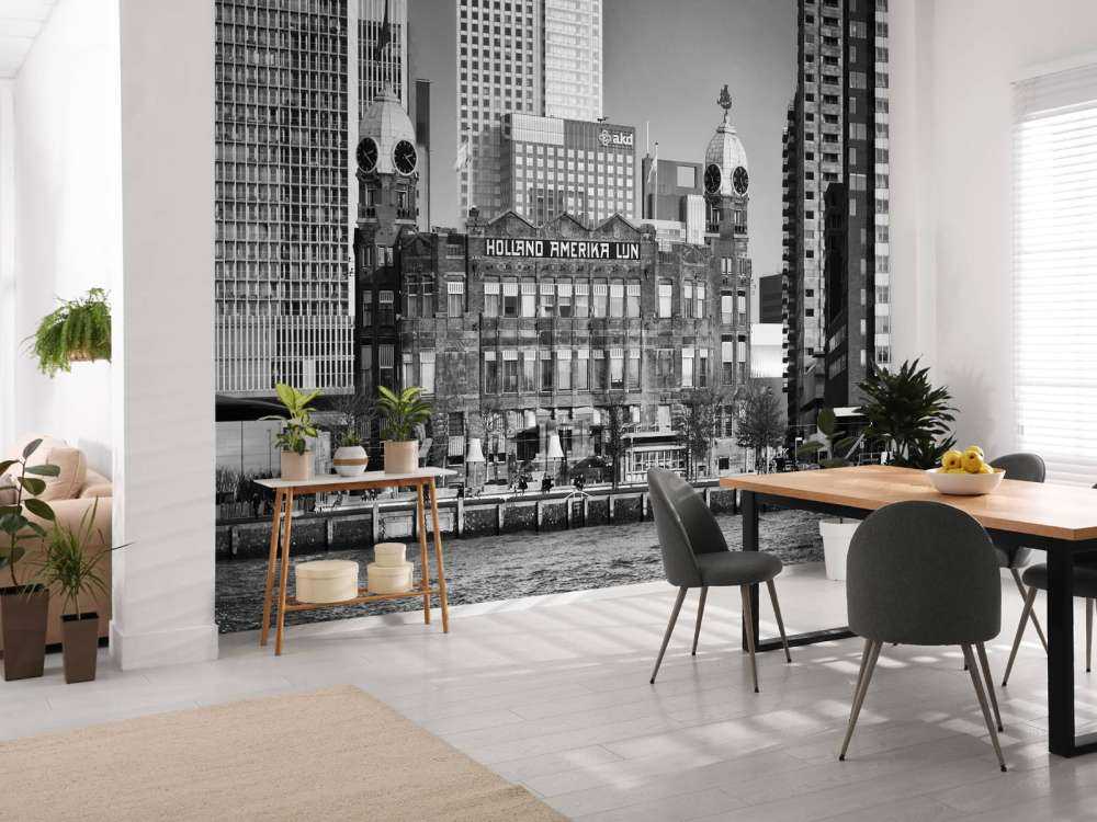 Hotel New York en blanco y negro Rotterdam 