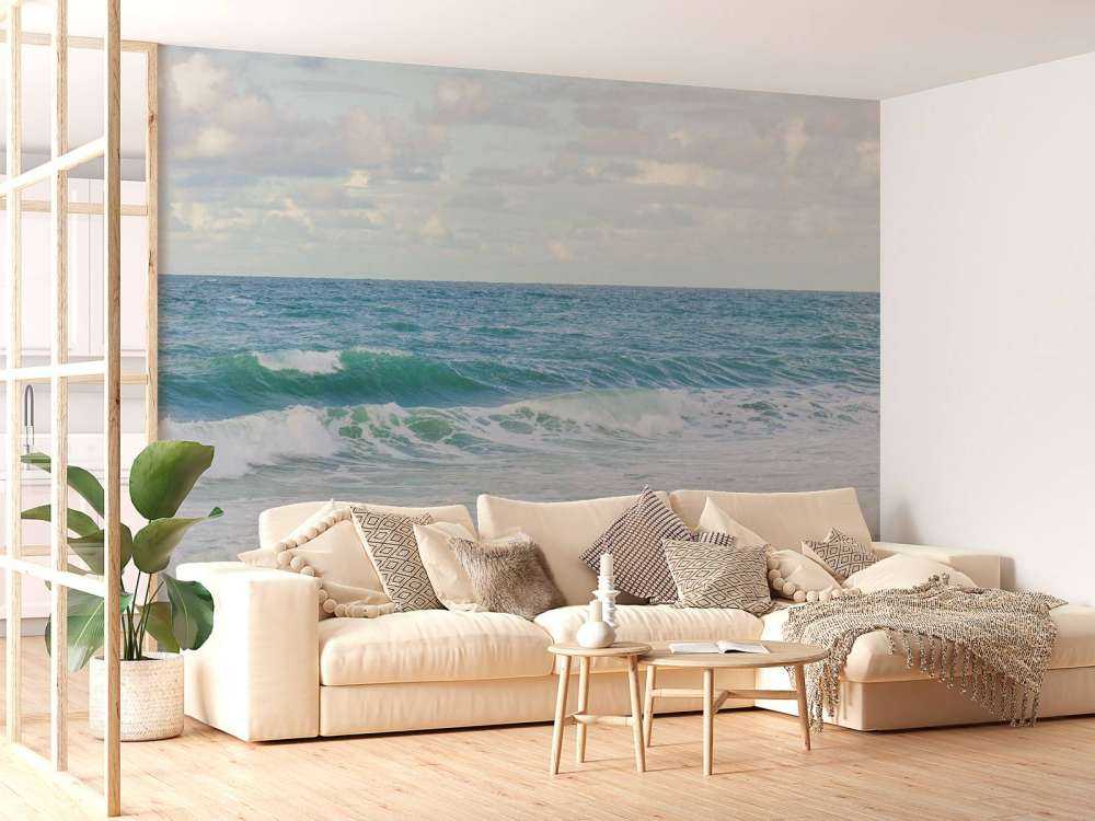 Mar con olas altas