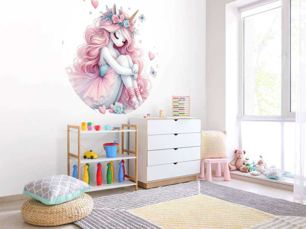 Unicornio soñador bailarina