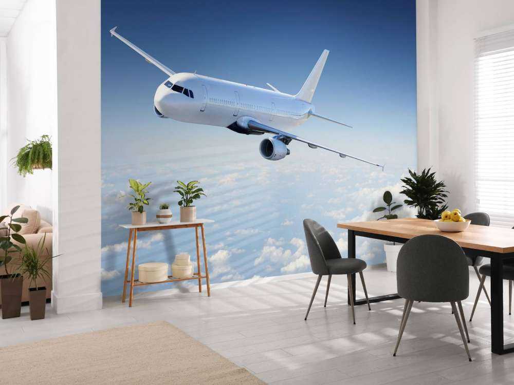 Avión sobre las nubes
