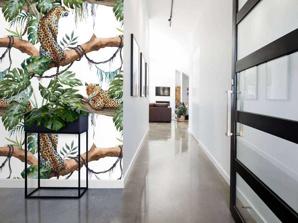 Leopardos de acuarela