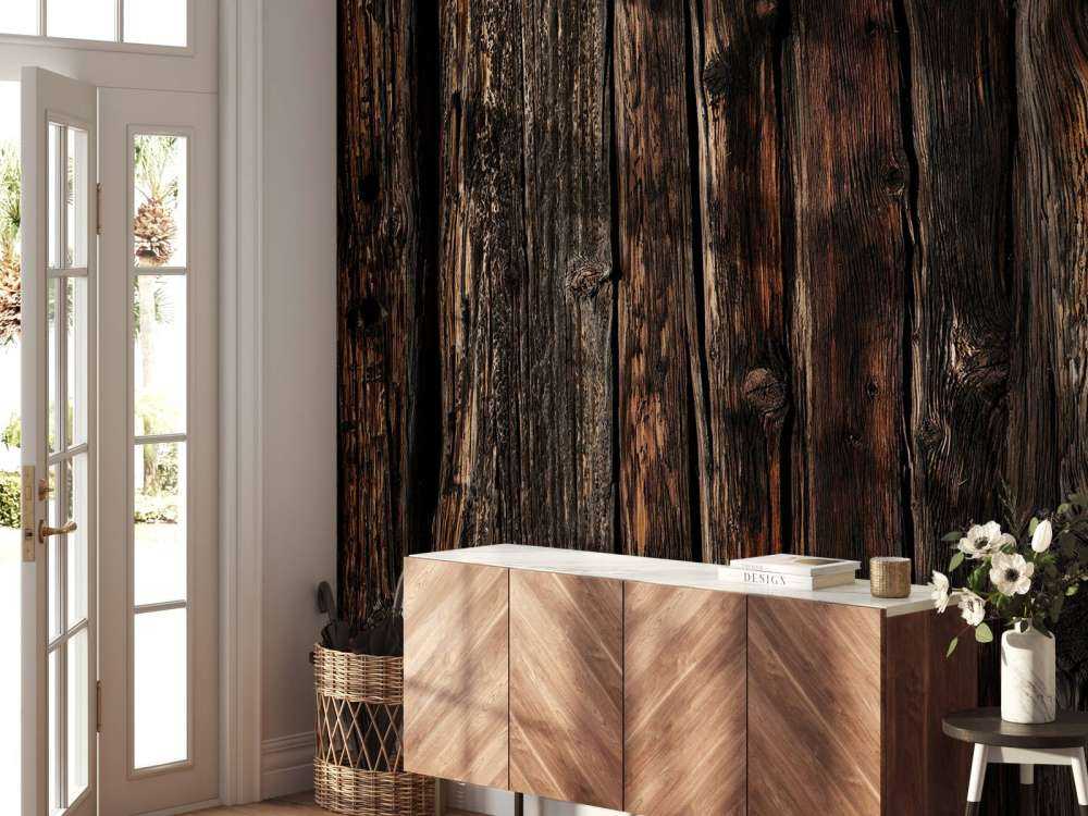 Madera vieja y oscura