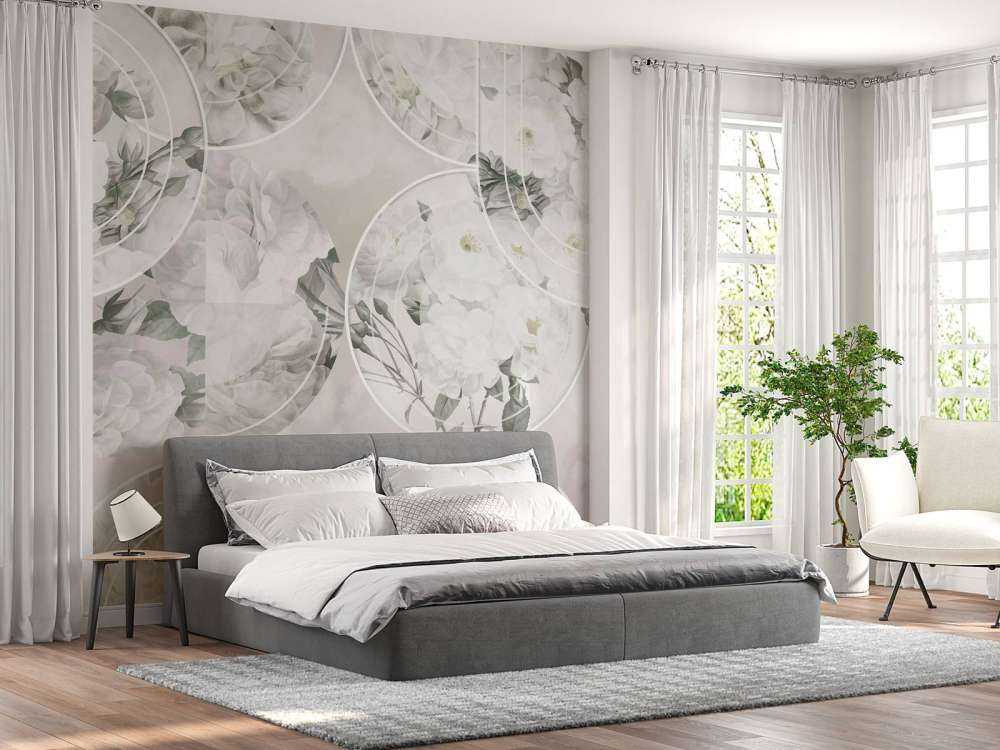 Elegancia Floral Atemporal - Blanco Suave