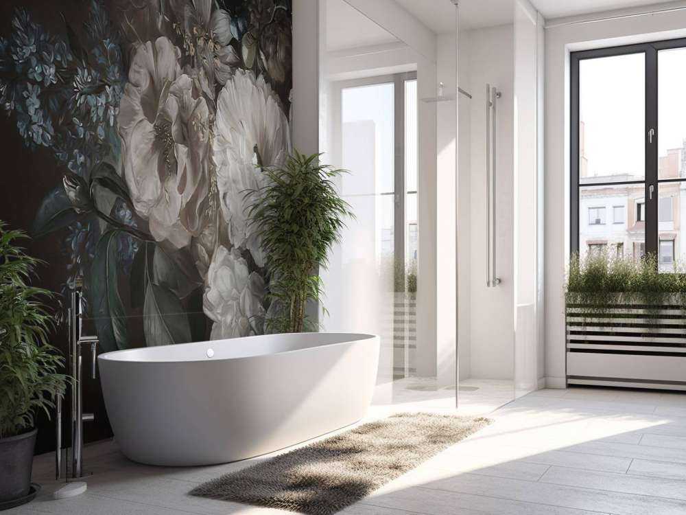 Ramo con lila blanca