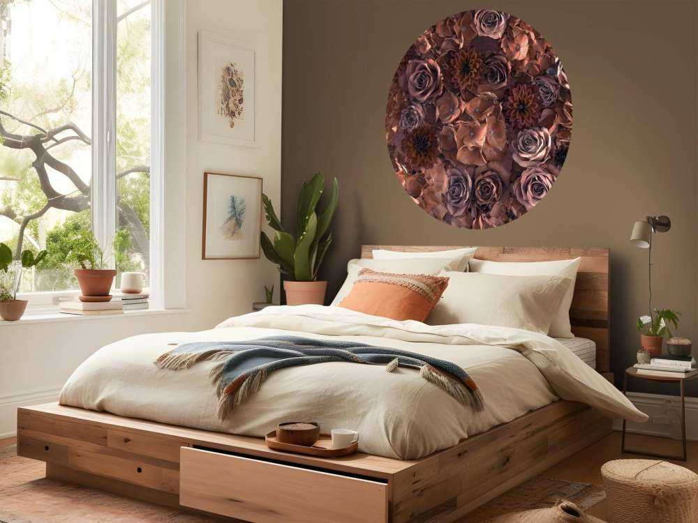 Hortensias, rosas y dalias