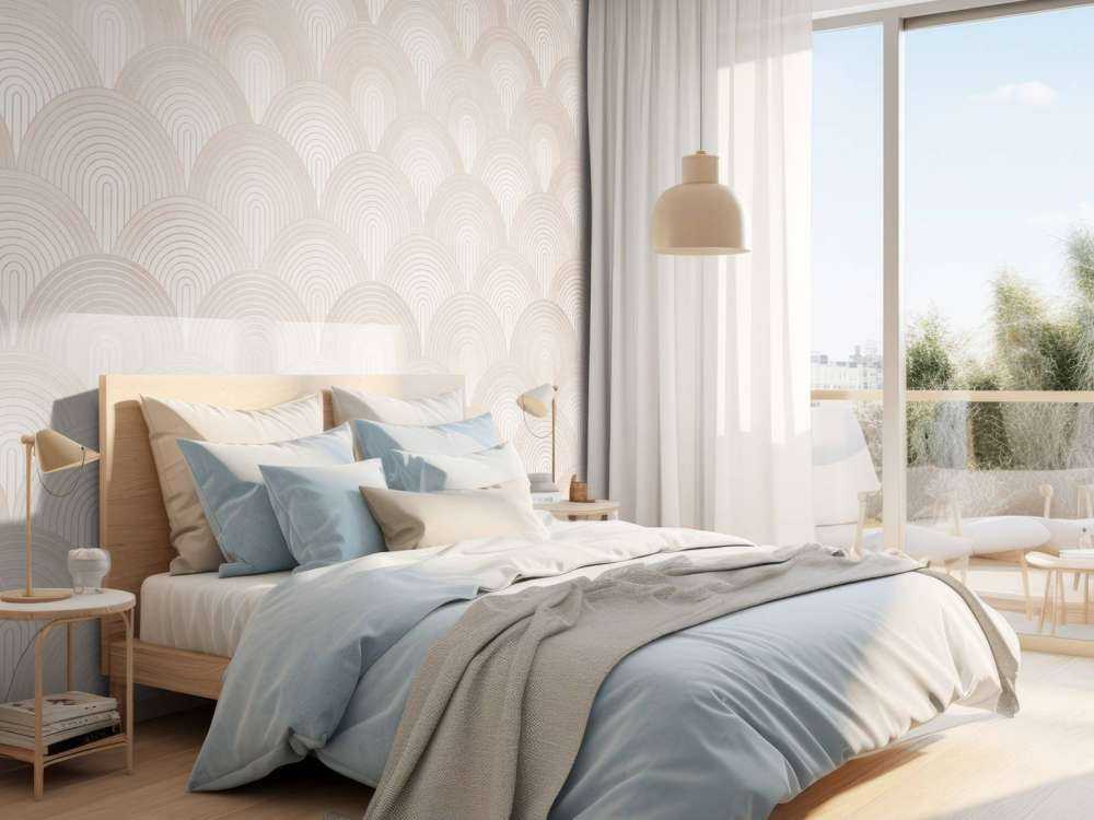 Arcos boho ombre - melocotón pelusa