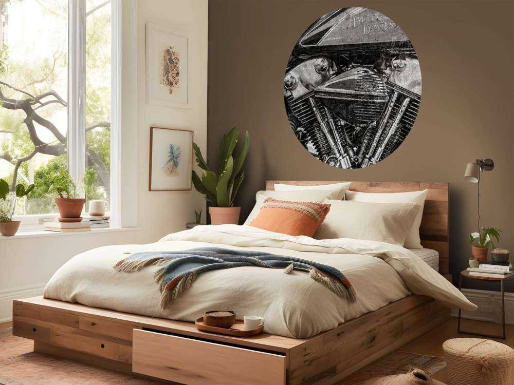 Primer plano de Harley Davidson
