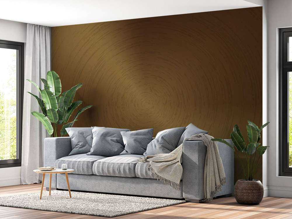 Fondo circular de bronce