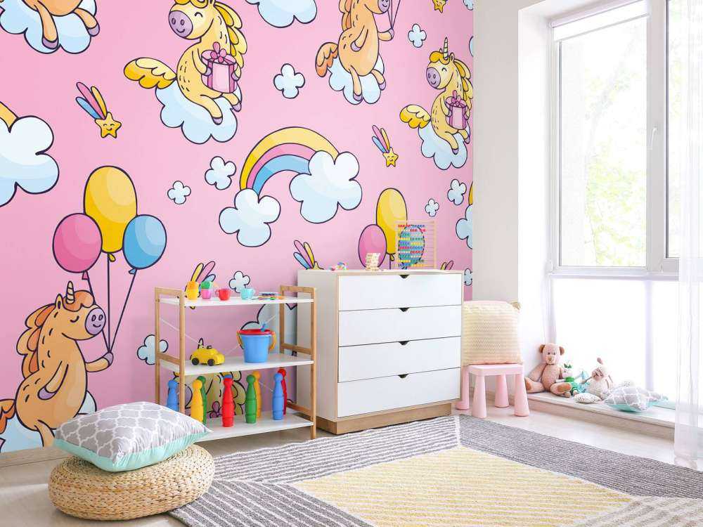 Unicornios con globos