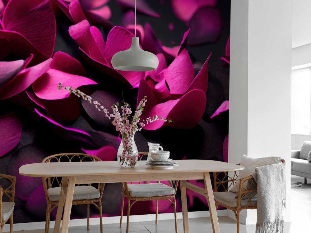 Hortensias rosa oscuro